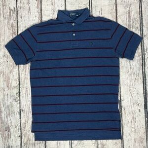 Polo Ralph Lauren Striped Classic Golf Preppy Short Sleeve Tennis Shirt